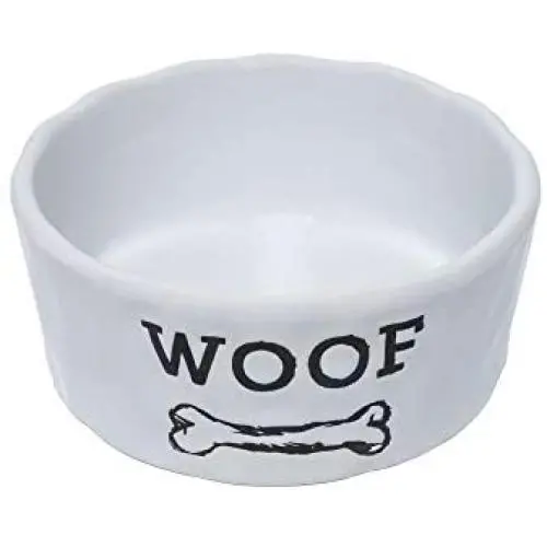 Dog Pet Ceramic Bowls and Durable Ceramic Food Bowls | Wet, Dry Food, and Water | Available in Sizes, Measures 6.0'' Dia x 2.7'' H, 1.6 Pound | Medium Dog Pet Ceramic Bowls and Durable Ceramic Food Bowls | Wet, Dry Food, and Water | Available in Sizes, Measures 6.0'' Dia x 2.7'' H, 1.6 Pound | Medium
