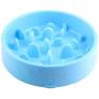 Meric Slow Dog Food Bowl, Blue Color, Encourages Healthy Eating, Provides Mental Stimulation and Eye-Paw Coordination, No-Skid Rubber Base, 1 Pc
