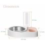 PETCARE Pets Water and Food Bowls with Automatic Water Dispenser for Small or Medium Size Dogs Cats