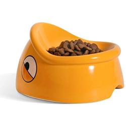 ComSaf Raised Cat Food Bowl, Tilted Elevated Cat Dish Bowl, Ceramic Slanted Pet Feeding Bowl for Cat Kitten Dog Puppy Rabbit