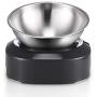 Vekonn Elevated Cat Bowl, Cat and Small Dog Food Bowl Stand, Stainless Steel Cat Food Bowl, Healthy Eating Posture and Ergonomics for Pets, Non Slip No Spill
