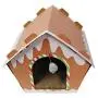 Midlee Gingerbread Christmas Cat Scratcher House Midlee Gingerbread Christmas Cat Scratcher House
