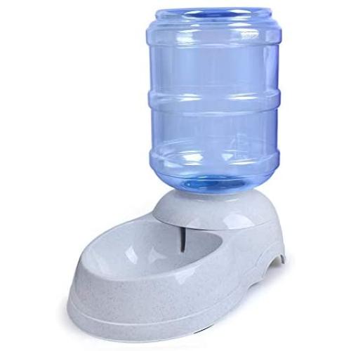 TENINYU Pet Water Dispenser Station - 3 Gal Replenish Pet Waterer for Dog Cat Animal Automatic Gravity Water Drinking Fountain Bottle Bowl Dish Stand