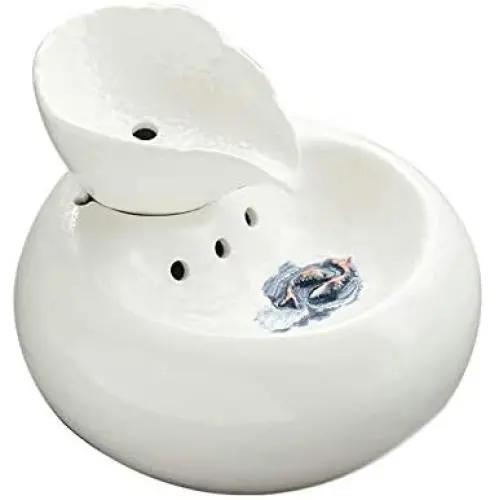 Cat Water Fountain, Quiet&Water Circulation Cat Water Dispenser, Automatic Ceramic Drinking Fountain for Cats Dogs,White Cat Water Fountain, Quiet&Water Circulation Cat Water Dispenser, Automatic Ceramic Drinking Fountain for Cats Dogs,White