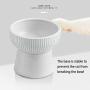 Hamiledyi Raised Cat Food Bowl Elevated Ceramic Cat Water Bowl Protect Cats Spine Cat Feeder Dish with Stand Gift for Cat
