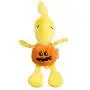 Peanuts 9 Inch Halloween Snoopy and Woodstock Pumpkin Big Head Plush Dog Toys with Squeaker | 2 Piece Squeaky Dog Toy Set, Fabric Snoopy Plush Dog Toys for All Dogs | Stuffed Dog Toys for All Dogs