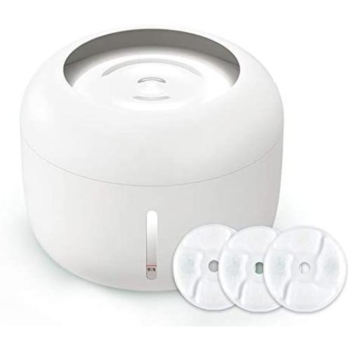PAKEWAY Cat Dog Water Fountain, 84oz Automatic Cat Water Dispenser, Super Quiet Fountain