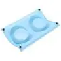 Gefryco Double Dog Cat Bowls Stainless Steel Elevated Raised Bowl Feeders Pet Feeding Station for Food and Water