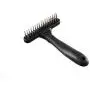 Flymoqi Dog Comb - Stainless Steel Deshedding and Dematting Undercoat Rake – for Dogs, Cats and Rabbits – Double Row of Teeth – Reduces Shedding, Removes Mattes and Tangles Flymoqi Dog Comb - Stainless Steel Deshedding and Dematting Undercoat Rake – for Dogs, Cats and Rabbits – Double Row of Teeth – Reduces Shedding, Removes Mattes and Tangles
