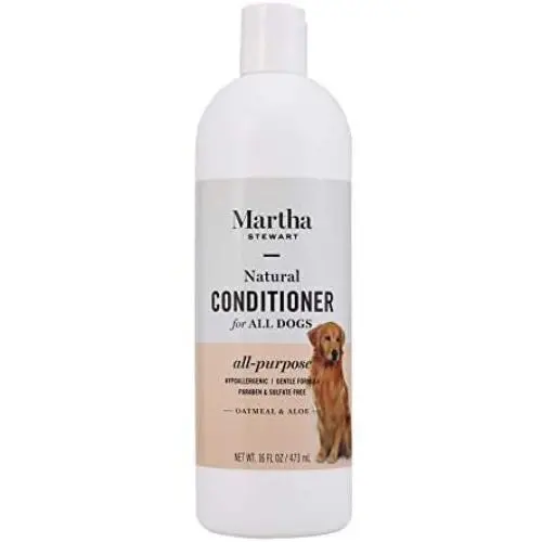Martha Stewart for Pets All-Purpose Conditioner for Dogs with Oatmeal and Aloe | Natural Oatmeal Dog Conditioner is Naturally Moisturizing, Soothing, and Nourishing for All Dogs | 16 Ounces (FF9601)