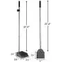 Pet Poop Tray & Spade Set Dog Cat Waste Removal Scoop with 37.4'' Long Detachable Handle¡­