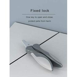 PAKEWAY Nail Clipper for Dogs and Cats, Solid Nail Trimmers with Safety Switch, Avoid Overcutting