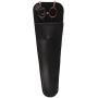 ShearsDirect Japanese 440C Curved Black Titanium Cutting Shears with Red Gem Stone Tension and Double Finger Rest, 8.0-Inch
