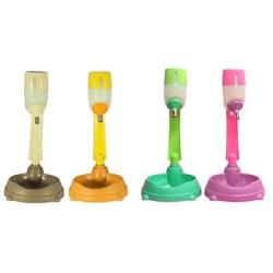 PET Dog Cat Water Bottle Food Bowl 2 in 1 Stand-type Feeder Dish Bowl Bottle Yellow Color
