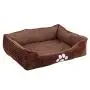Long Rich Reversible Rectangle Pet Bed Dog Bed with Dog Paw Embroidery,Medium size, by Happycare Textiles Long Rich Reversible Rectangle Pet Bed Dog Bed with Dog Paw Embroidery,Medium size, by Happycare Textiles