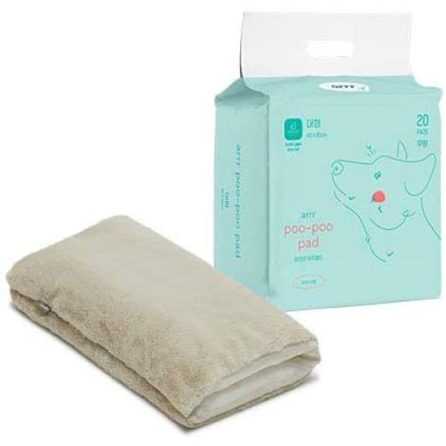 ARRR Oatmeal Cushy Mat & Poo Poo Pad XL Set for Large Sized Pets