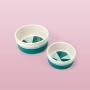 Now House for Pets by Jonathan Adler Jonathan Adler: Now House Green Chroma Duo Bowl Medium | Dishwasher Safe, Easy to Clean Dog Bowl with Anti-Skid Lid | Dual Functionality Bowl for Dogs