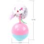Mice Toy Funny Cat Supplies for Cats Kitten Long Feather False Mouse Tumbler 2 Pieces Plastic Toys Balls Pet Rustle Activity Toy Product for Cats Color Random