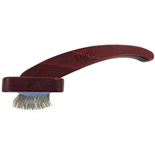 Mars Professional Dematting Undecoat Slicker Grooming Dog Brush with Woden Handle, Made in Germany, 7'' Length Mars Professional Dematting Undecoat Slicker Grooming Dog Brush with Woden Handle, Made in Germany, 7'' Length