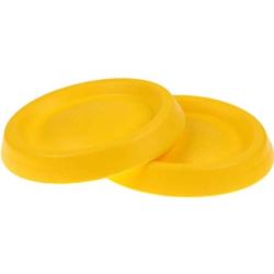 Dafang Flying Frisbee, 22cm Diameter Flying Disc, Pet Training Flying Saucer Interactive Toys Assorted Flying Disk for Outside Play (Yellow)