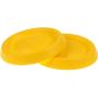 Dafang Flying Frisbee, 22cm Diameter Flying Disc, Pet Training Flying Saucer Interactive Toys Assorted Flying Disk for Outside Play (Yellow)