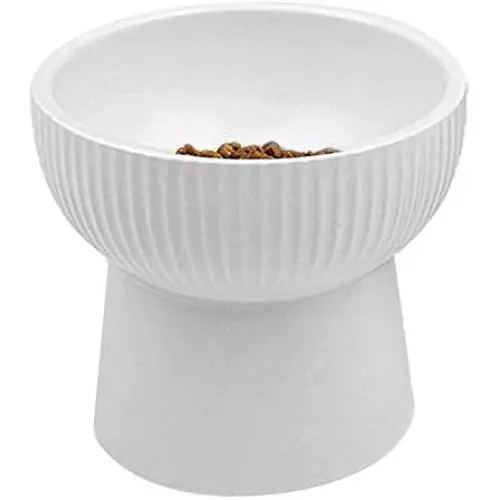 Hamiledyi Raised Cat Food Bowl Elevated Ceramic Cat Water Bowl Protect Cats Spine Cat Feeder Dish with Stand Gift for Cat Hamiledyi Raised Cat Food Bowl Elevated Ceramic Cat Water Bowl Protect Cats Spine Cat Feeder Dish with Stand Gift for Cat