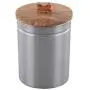 Pet Canisters, Pet Canister for Fresh & Dry Food Storage Container, Steel Canister with Bird Seed, Pet Food Canister for Dog & Cat, Set of 2, Matt