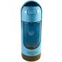 WELL LIFE PET - Dog Water Bottle Travel Bowl Portable Leak Proof Pet Water Dispenser Dog, Cat or Puppy, 10oz, Replaceable Activated Carbon Filter, Collapsible Water Container Carrier, No BPA (Blue)