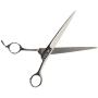 Mars Professional Stainless Steel Curved Scissors, Polished Blades, Rounded Blade Points for Safety, 7'' Length