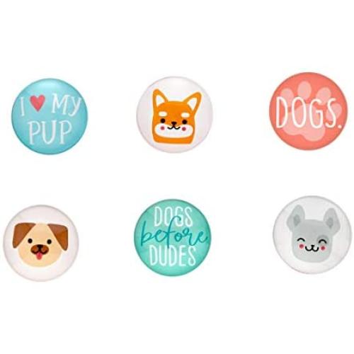 Pearhead Dog Kitchen Magnets, Pet Themed Refrigerator Magnets, Dog Décor