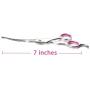 Dog Grooming Scissors Curved 7 Inch Stainless Steel with Safety Round Tips Professional Pet Grooming Shears for Dogs and Cats