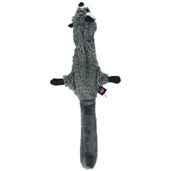 PetRageous 91528 Road Raccoon Gray Pet Squeaky Toy