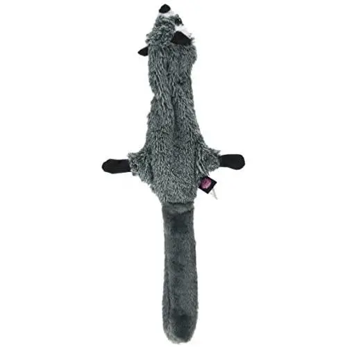 PetRageous 91528 Road Raccoon Gray Pet Squeaky Toy PetRageous 91528 Road Raccoon Gray Pet Squeaky Toy