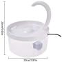Xianggu Cat Water Dispenser, 7.877.879.45inch Automatic Drinking Fountain Fresh Hygienic Drinking Bowl with LED Light No Splash or Spills Super Quiet, Flowing Water for Cats and Dogs Easy-to-Clean