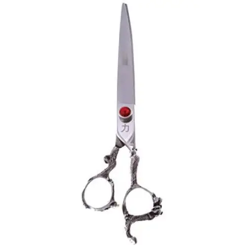 ShearsDirect Japanese 440C Stainless Steel Curved Shear with Dragon Handle, 8.0'' ShearsDirect Japanese 440C Stainless Steel Curved Shear with Dragon Handle, 8.0''