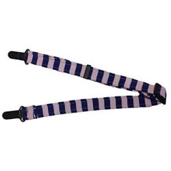 Barkertime Dog Diaper Suspender - Blue Stripes Adjustable Suspender to Keep Dog Diapers On
