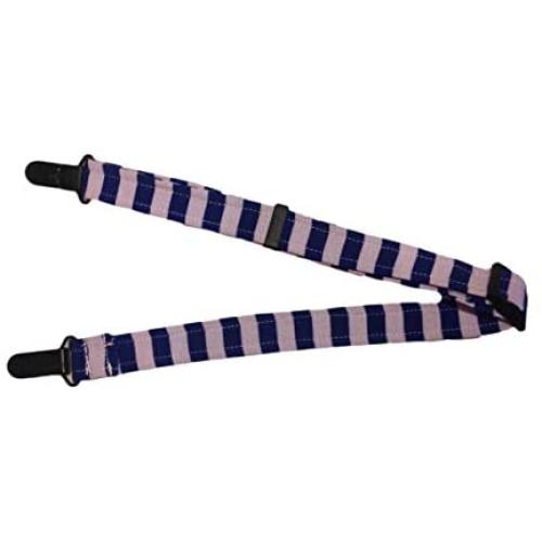 Barkertime Dog Diaper Suspender - Blue Stripes Adjustable Suspender to Keep Dog Diapers On