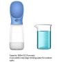 Dog Water Bottle, Pet Water Dispenser Leak Proof Portable Dog Travel Water Bottle with Food Container for Puppy,Walking, Hiking, Food Grade Plastic Pet Water Bottle, Cats Feeding & Watering Supplies