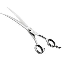 TOMBRO 7.0'' Professional Curved Blade Pet Grooming Scissors Dog Cat Hair Trimming Shears
