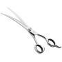 TOMBRO 7.0'' Professional Curved Blade Pet Grooming Scissors Dog Cat Hair Trimming Shears