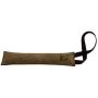 Taco Dog, Thick Dog Toy Grip Handmade from Full Grain Leather - Soft, Durable, and Safe - Perfect for Hanging or Interactive Play - Keep Your Dog Happy and Busy - Plastic Free Design - Old Tobacco