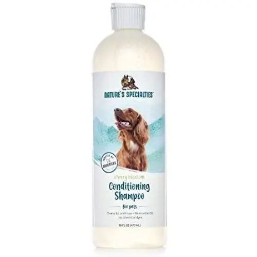 Natures Specialties Conditioning Dog Shampoo for Pets, Ready to Use, Made in USA, Cherry Blossom, 16oz Natures Specialties Conditioning Dog Shampoo for Pets, Ready to Use, Made in USA, Cherry Blossom, 16oz