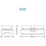 Vvciic Raised Cat Food Bowl, 15 Degree Tilt Adjustable Pet Food Bowls, Neck Guard Pet Water Bowl Raised Elevated Stand food Bowls for Cats & Small Dogs (double)