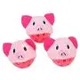 ocijf179 Cat Toy 3Pcs Frog Pig Shape Plush Bell Hollow Out Round Ball Cat Kitten Interactive Toy - Pink Pig ocijf179 Cat Toy 3Pcs Frog Pig Shape Plush Bell Hollow Out Round Ball Cat Kitten Interactive Toy - Pink Pig