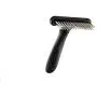 Flymoqi Dog Comb - Stainless Steel Deshedding and Dematting Undercoat Rake – for Dogs, Cats and Rabbits – Double Row of Teeth – Reduces Shedding, Removes Mattes and Tangles Flymoqi Dog Comb - Stainless Steel Deshedding and Dematting Undercoat Rake – for Dogs, Cats and Rabbits – Double Row of Teeth – Reduces Shedding, Removes Mattes and Tangles