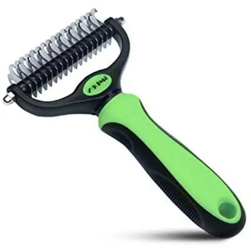Youmi Dog Cat Grooming Rake, Untangle Brush for Dogs, 2 Sided Undercoat Rake for Dog& Cat-Effective Dematting Comb-9+17 Rounded Teeth Safe for Mats & Tangles Removing, Effective Brush Tool Youmi Dog Cat Grooming Rake, Untangle Brush for Dogs, 2 Sided Undercoat Rake for Dog& Cat-Effective Dematting Comb-9+17 Rounded Teeth Safe for Mats & Tangles Removing, Effective Brush Tool