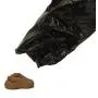 Originalpetbags Easy Open & Easy tie-Handle 15'' Long, Strong Leak-Proof Poop Bags, Dog Waste Bags, Made in USA (not on Rolls) (400 Unscented Easy Open Bags, Black)