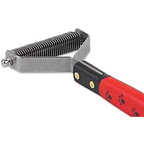 Ryans Pet Supplies Paw Brothers 32-Blade Double Wide Undercoat Rake for Dogs, Extra Fine