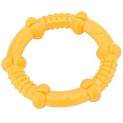 CHZHENG 4 Pcs Dog Flying Disc Toy, Dog Chew Toothbrush Supplies Pet Outdoor Training Molar Tooth Cleaning Brushing for Small Medium Dog Pets