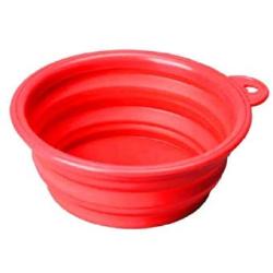 Meiliss Multifunctional Collapsible Silicone Bowl for Pets Retractable Travel Portable Water Bowl Frisbee Toy for Cats and Dogs (Random Color)